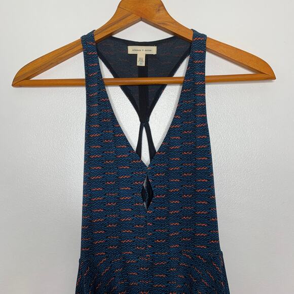 3/$20 Silence + Noise Urban Outfitters abstract print cutout skater dress SZ XS - Picture 3 of 9